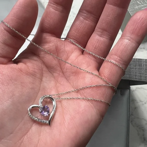 Zales amethyst necklace - Picture 3 of 6